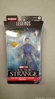 Sealed Marvel Legends Doctor Strange astral form action figure in original packaging showing figure and included accessories.