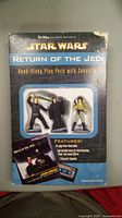 Boxed Star Wars Return of the Jedi Read-Along Play Pack showing front of the packaging featuring 3 character figurines and cassette tape images.