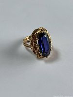 Ring angled on white background, front view