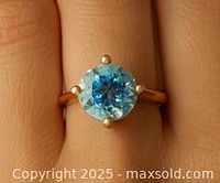 Ring worn on a finger to show fit and appearance