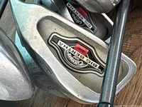 Close-up showing Callaway Big Bertha branding on iron club head