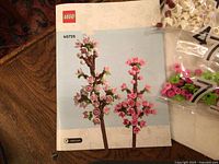 Instruction booklet front showing set 40725 Cherry Blossoms