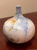 Front view of vase showing shape and firing patterns