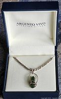 Necklace with pendant in Argento Vivo box