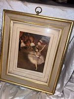 Full view of framed ballerina print