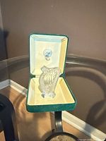 Crystal harp in open presentation box