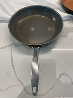 Top view of Zwilling J.A. Henckels frying pan showing cooking surface and handle