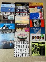 Top-down view of 16 sleeves arranged in 4×4 grid