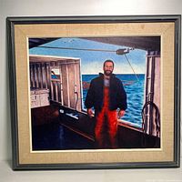 Front view of the framed print showing the full artwork and frame.