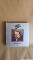 Front of sealed Bix Beiderbecke cassette box set showing portrait and title