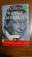 Front cover of John Wayne American hardcover with dust jacket