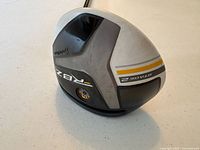 Top view of TaylorMade RBZ Stage 2 fairway wood club showing brand and model markings with minor wear.