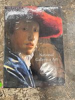 Front cover of the National Gallery of Art coffee table book sealed in plastic wrap, showing a classical painting detail and title text.