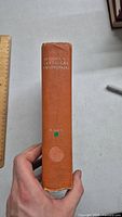 Photo of the book spine showing title 'Modern Classical Philosophers' and author 'Rand' on an orange spine background.