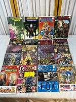 Full collection of 20 comic books showing various titles and cover artworks
