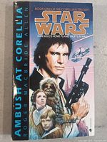 Front cover of the Star Wars Ambush At Corellia book showing main characters and title