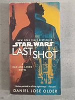 Front cover of Star Wars Last Shot hardcover book showing title, author, and artwork