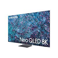 Front view of TV with Neo QLED 8K branding on screen