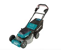 Makita DLM532Z cordless lawn mower angled front view