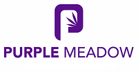 Purple Meadow logo image, showcasing brand identity with a purple leaf design and text.
