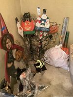 Group shot of assorted decorations in corner