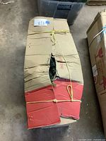 Damaged original Balsam Hill carton with tree sections visible