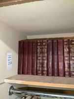 Full view of set on shelf, volumes side by side