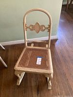 Front view of rocking chair