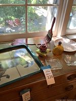 Group shot showing all six items on dresser