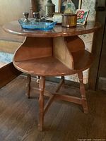 Full view showing both tiers and legs