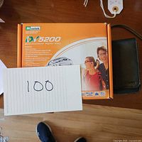 Mustek DV5200 digital video camera box with camera image and features described