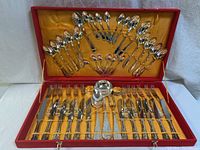 Full case open view showing all utensils in red case