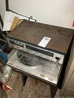 NorthStar receiver on top of a JVC turntable, showing full units and overall condition.