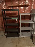 both shelving units side by side