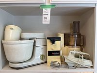 Shelf view showing all four appliances together