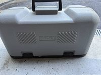 Closed Ryobi plastic carrying case for biscuit joiner