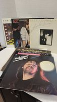 Photo showing a selection of 70's vinyl records including The Marshall Tucker Band, Jackson Browne, Ambrosia, and Stephen Stills