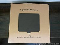 Front of carton showing Digital HDTV Antenna graphic