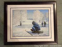 Framed print front view