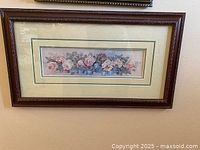 Front view of framed Lena Y. Liu print showing artwork, mat and frame