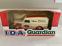 Front of boxed Ertl 1936 Ford Deluxe Panel Van