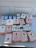 All collectible figurines still in original packaging, showing variety and quantity