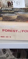 Box showing Pyrex Forest 2-piece casserole set image and branding