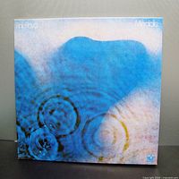 Front cover of Pink Floyd Meddle vinyl album showing blue water ripple artwork, title and band name.