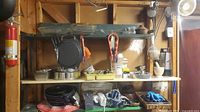 Full shelving view showing majority of cookware and utensils
