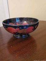 Side view showing exterior fruit pattern and foot