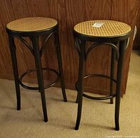 Overall view of both bar stools
