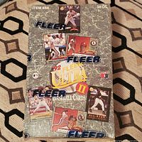 Front of sealed 1992 Fleer Ultra Series II Major League Baseball trading card box showing brand, series, and images of players.