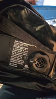 Close-up of built-in Sidewinder AC pump on self-inflating mattress