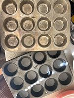 Two 12-cup muffin pans
